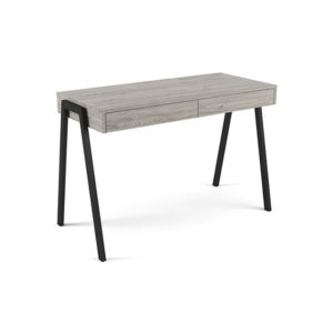 Otus Desk Steel A legs, 2 Drawer Server Desk (black)